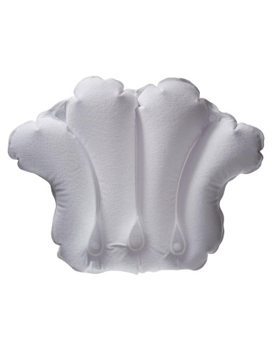 Almohada de Baño Inflable Aquasentials - Tela de Toalla Blanca