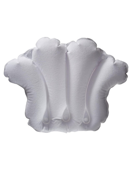 Almohada de Baño Inflable Aquasentials - Tela de Toalla Blanca