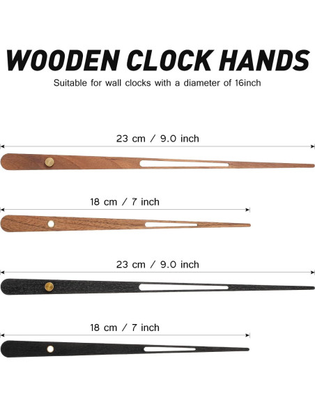 Mecanismo de Reloj Jadive 30 mm con Manecillas de Madera