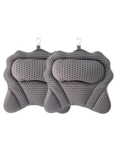 Almohada de Baño Ergonómica Rwotlls con Ventosas - 2 Piezas
