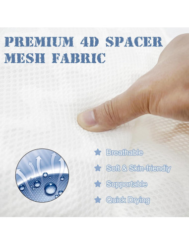 Almohada de Baño Spa Djblvvs Ergonómica 43x43 cm con Ventosas