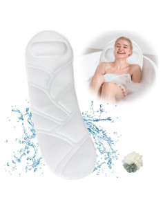 Almohada de Baño OIOJINU 127x43 cm Malla 5D con Ventosas