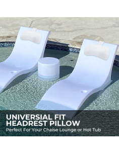 Almohada para Reposacabezas Vanstormy Blanca Ajustable 30x42 cm 2