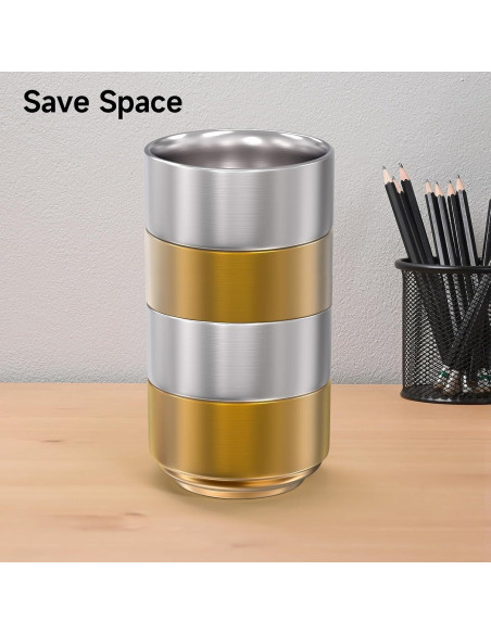 Soporte para Clips de Papel CLTIKACK Dorado 9x9x6 cm