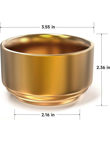 Soporte para Clips de Papel CLTIKACK Dorado 9x9x6 cm