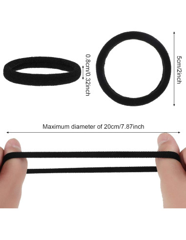 60 Sujetadores de Cabello Sin Costura y 60 Horquillas Negras