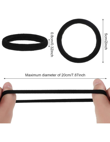 60 Sujetadores de Cabello Sin Costura y 60 Horquillas Negras