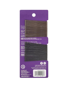Pinzas de Pelo Antideslizantes Goody - 48 Unidades Negras 2