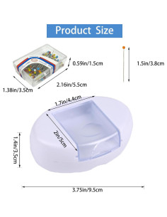 Soporte Magnético para Alfileres Hilltian con 100 Alfileres Plásticos 2