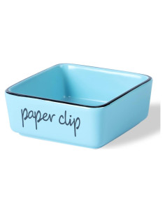 Soporte de Clips de Papel Cerámica ONTUBE Turquesa 8.4 cm