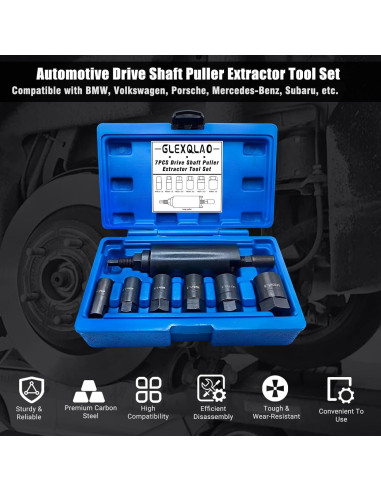 Extractor de Eje de Transmisión GLEXQLAO 7 Piezas M16 a M30