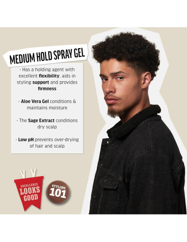 Spray Gel para Cabello American Crew 250 ml Fijación Media