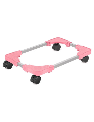 Soporte Móvil para CPU Liitrton Rosa Ajustable con Ruedas