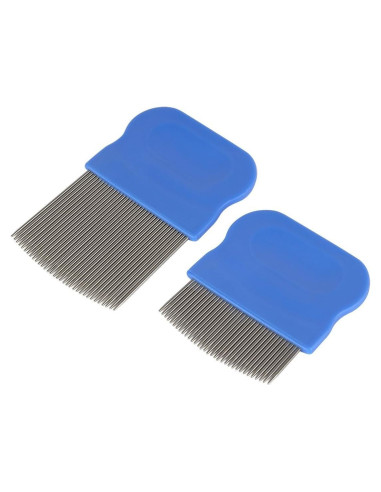 Peines Ezy Dose para Piojos y Liendres - Acero Inoxidable - 2 Piezas