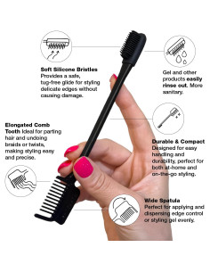 Cepillo de Bordes PuffCuff Edgemaster para Cabello Texturizado 2