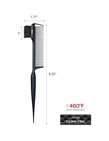 Peine de Estilizado RED by Kiss Fibra de Carbono 3 en 1