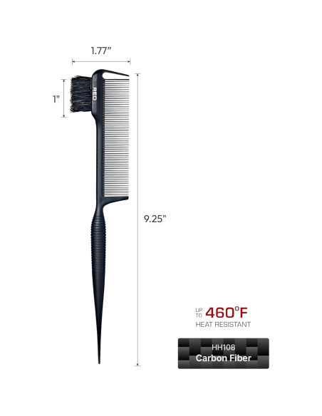 Peine de Estilizado RED by Kiss Fibra de Carbono 3 en 1