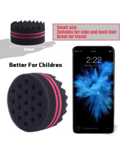 Esponja para Cabello Afro ORIY 2 Piezas Diseño Dual 2