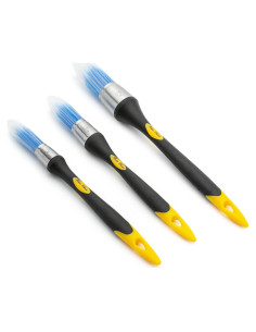 Juego de Brochas de Pintura Bates 3 pcs, Ergonómicas, 1.59-2.54 cm