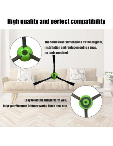 Paquete de 12 Cepillos de Barrido iRobot Roomba i/e/j Series