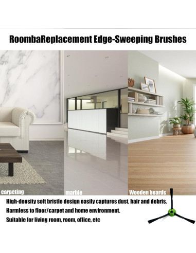Paquete de 12 Cepillos de Barrido iRobot Roomba i/e/j Series