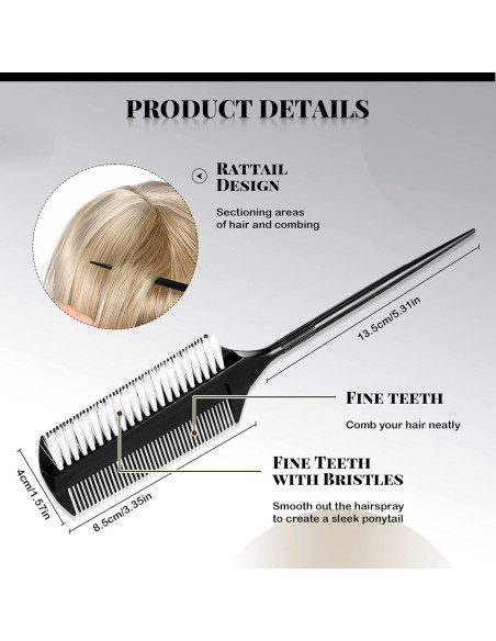 Juego de 2 Cepillos Alisadores Nuenen para Peinados de Baile