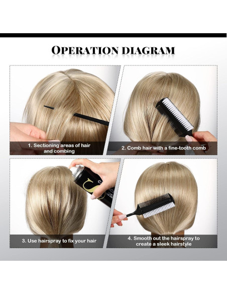 Juego de 2 Cepillos Alisadores Nuenen para Peinados de Baile