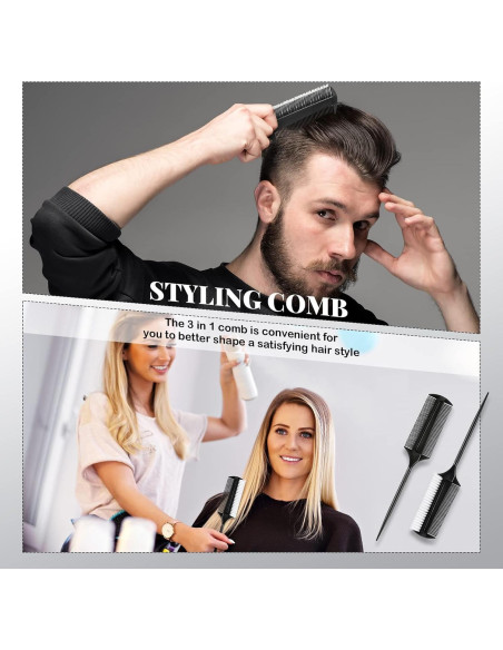 Juego de 2 Cepillos Alisadores Nuenen para Peinados de Baile