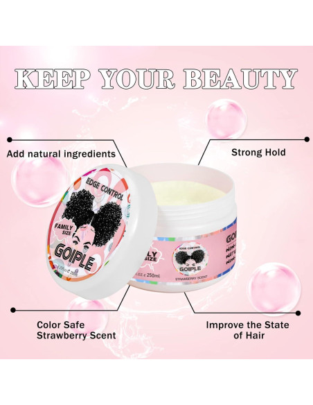 Cera de Control de Bordes Goiple 235 g Rosa - Gel Hidratante