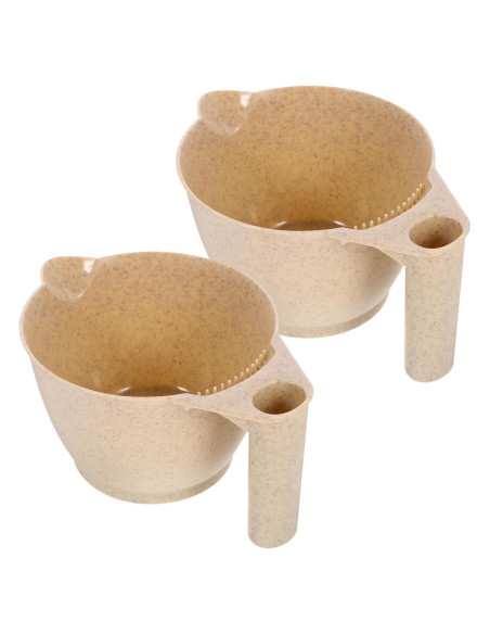 Cuencos de Mezcla para Tinte de Cabello MERRYHAPY 2 Pcs Antideslizantes Cuencos de Mezcla para Tinte de Cabello MERRYHAPY 2 Pcs Antideslizantes