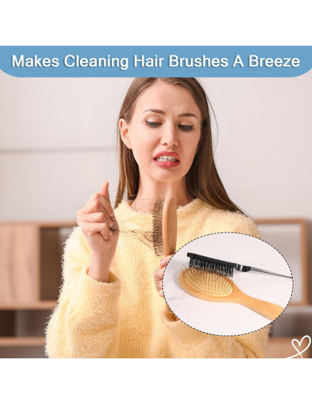 Cepillo para Teasing SIMPOR HF0005 Negro con Cerdas de Nylon