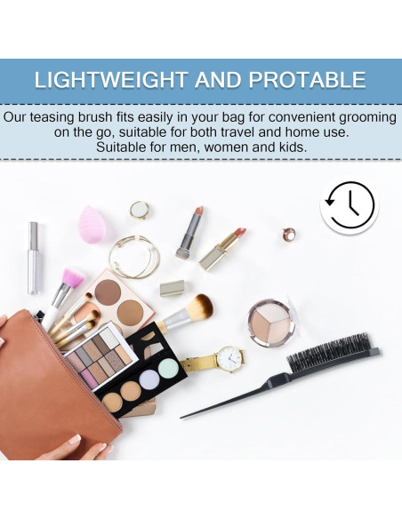 Cepillo para Teasing SIMPOR HF0005 Negro con Cerdas de Nylon