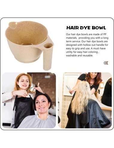 Cuencos de Mezcla para Tinte de Cabello MERRYHAPY 2 Pcs Antideslizantes