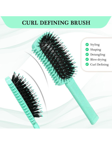 Cepillo Definidor de Rizos GFDCK 23 cm - Antideslizante y Ergonomico