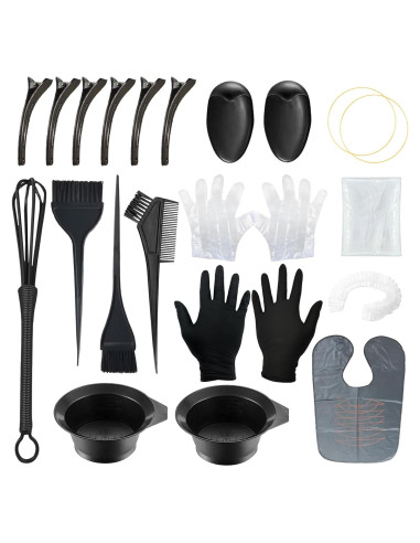 Kit de Coloración de Cabello JunKuJK 20 Piezas Reutilizable