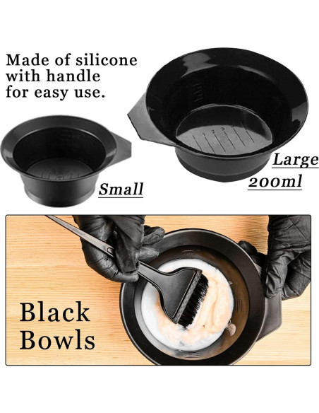 Kit de Coloración de Cabello JunKuJK 20 Piezas Reutilizable Kit de Coloración de Cabello JunKuJK 20 Piezas Reutilizable