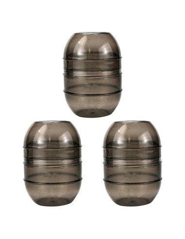 Kit de 3 Tazas de Mezcla para Tinte de Cabello LALAFINA