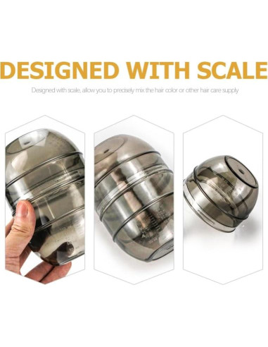 Kit de 3 Tazas de Mezcla para Tinte de Cabello LALAFINA