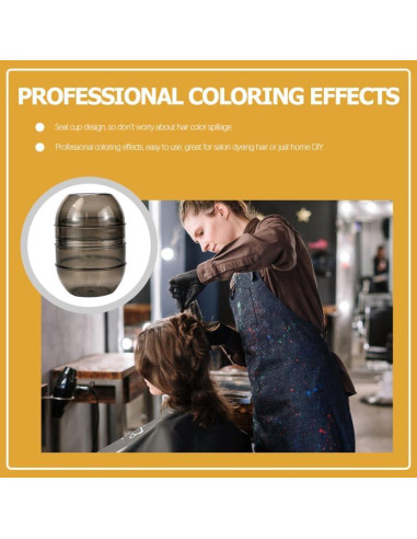 Kit de 3 Tazas de Mezcla para Tinte de Cabello LALAFINA