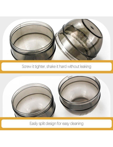 Kit de 3 Tazas de Mezcla para Tinte de Cabello LALAFINA