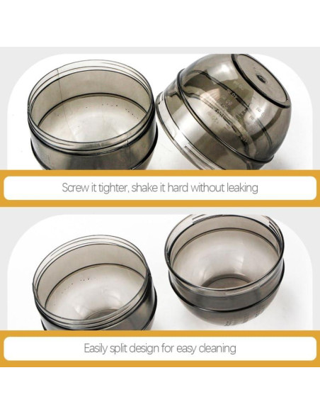 Kit de 3 Tazas de Mezcla para Tinte de Cabello LALAFINA