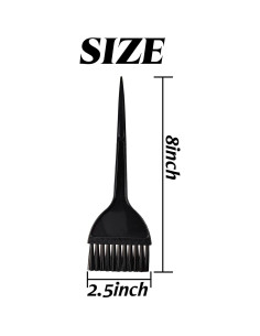 Kit de 12 Brochas para Tinte de Cabello YOOHUA - Negro 20.32x6.35cm 2