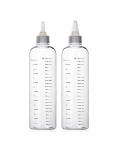 Botellas de Tinte para Cabello Segbeauty 500ml 2Pcs Reutilizables