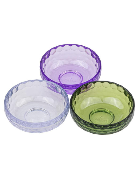 Tazones de Mezcla Facial Acrílico Mollensiuer - 3 Piezas 7cm