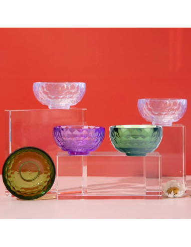 Tazones de Mezcla Facial Acrílico Mollensiuer - 3 Piezas 7cm