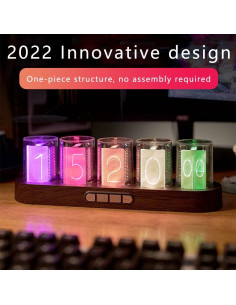 Reloj Nixie RGB GUAZI STORE Modelo 01 16 Millones de Colores 2