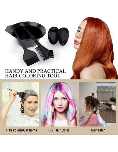 Juego de Brochas y Cuenco para Tinte de Cabello 1st Choice