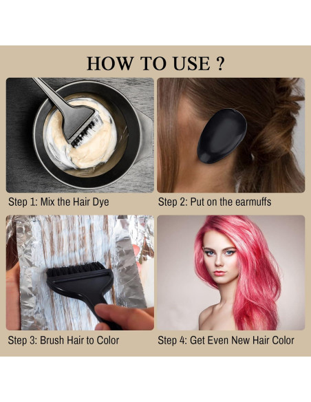 Juego de Brochas y Cuenco para Tinte de Cabello 1st Choice