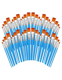 Juego de 48 Pinceles de Pintura Sherr - Acrílico y Acuarela