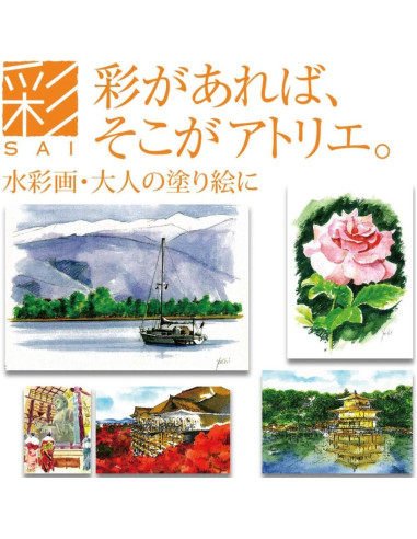 Bolígrafos de Acuarela Akashiya Sai CA200/20V - Set 20 Colores